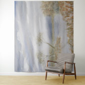 Bomen ruziën Waterverf Landschap Wandkleed (In situ)