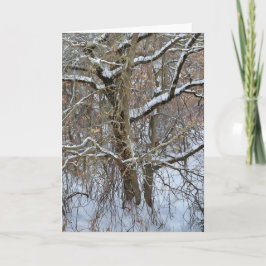 Bomen Sneeuw Winter Art Note Kaart