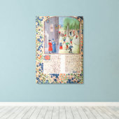 Bomen snijden en oogsten canvas afdruk (Insitu (Houten vloer))