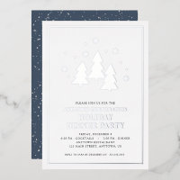 Bomen Snowflakes Silver Foil Holiday Dinner Party