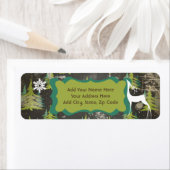 Bomen Sterrennacht retour adreslabels Etiket (Insitu)