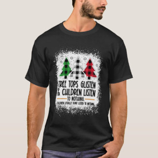 Bomen Toppen Glanzen En Kinderen Luisteren Naar Ni T-shirt