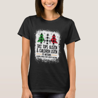 Bomen Toppen Glanzen En Kinderen Luisteren Naar Ni T-shirt
