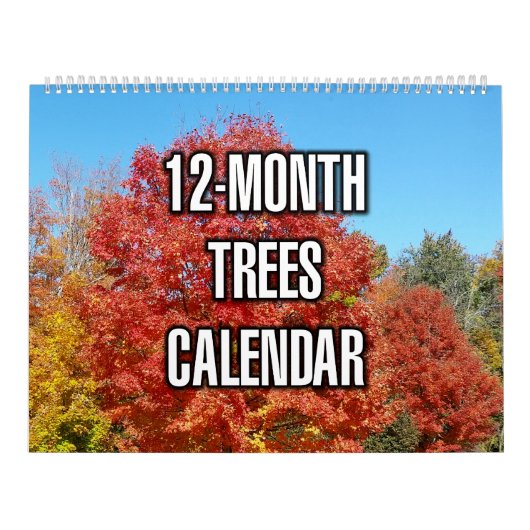 Bomen van 12 maanden kalender (Hoes)