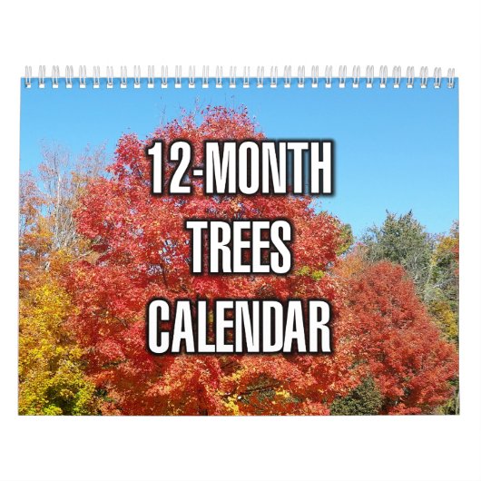Bomen van 12 maanden kalender (Hoes)