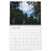 Bomen van 12 maanden kalender (Jan 2027)
