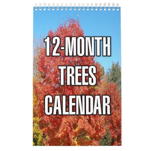 Bomen van 12 maanden kalender (Hoes)