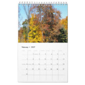 Bomen van 12 maanden kalender (Feb 2027)