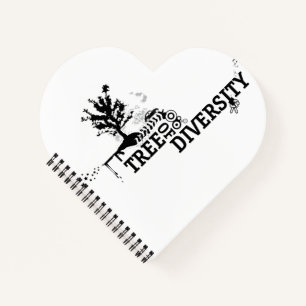 Bomen van Diversiteit Spiraal Notebook - Artistiek Notitieboek