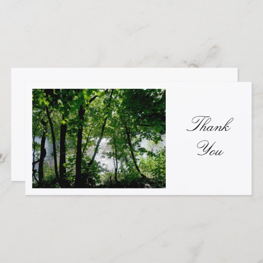 Bomen van een rivier - Dank u wel Bedankkaart (Voorkant / Achterkant)