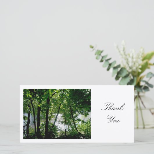Bomen van een rivier - Dank u wel Bedankkaart (Staand voorkant)