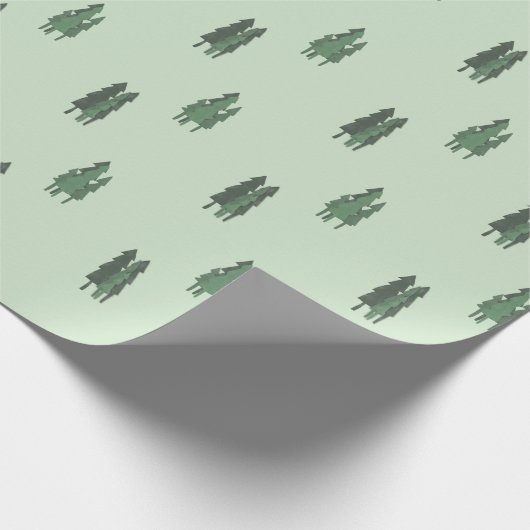 Bomen van groen cadeaupapier (Hoek)