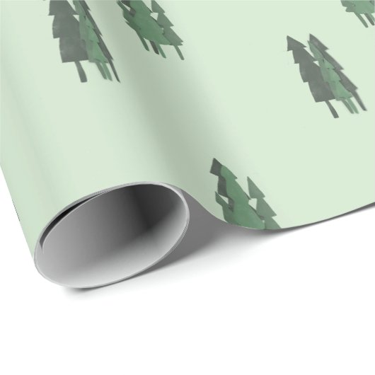 Bomen van groen cadeaupapier (Rol Hoek)