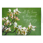 Bomen van het bos zingen voor vreugde Dogwood (Voorkant Horizontaal)