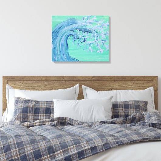 Bomen van het leven canvas afdruk (Insitu (Slaapkamer))