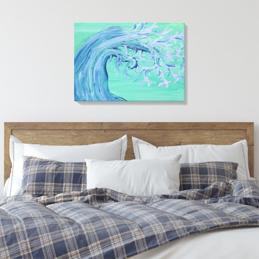 Bomen van het leven canvas afdruk (Insitu (Slaapkamer))