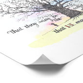 "Bomen van het recht" - Wall Art Poster (Hoek)