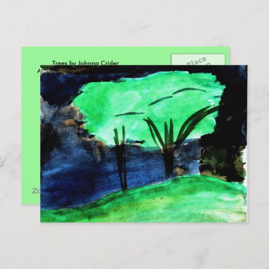 Bomen van Johnna Crider Briefkaart (Voorkant / Achterkant)