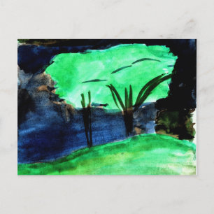 Bomen van Johnna Crider Briefkaart
