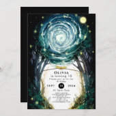 Bomen van Magic Woodland Verjaardag Kaart (Voorkant / Achterkant)