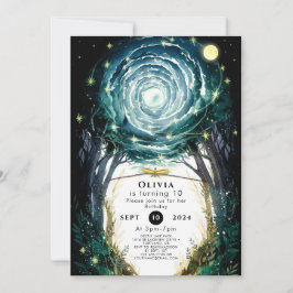 Bomen van Magic Woodland Verjaardag Kaart