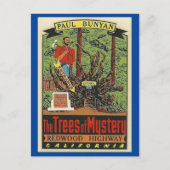 Bomen van Mystery Redwood Highway California Postc Briefkaart (Voorkant)