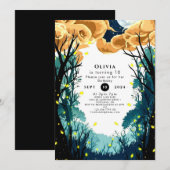 Bomen van Pastel Woodland Verjaardag Kaart (Voorkant / Achterkant)