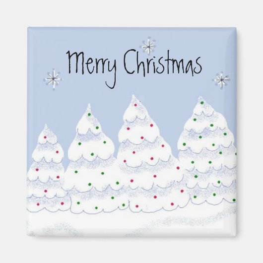 Bomen van wit magneet (Voorkant)