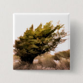 BOMEN VIERKANTE BUTTON 5,1 CM (Voorkant)