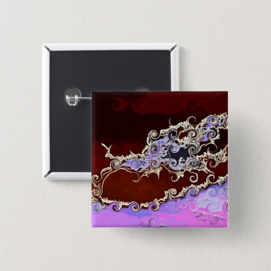 BOMEN VIERKANTE BUTTON 5,1 CM (Voorkant /achterkant)