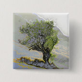 BOMEN VIERKANTE BUTTON 5,1 CM (Voorkant)