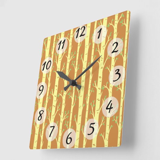 Bomen Vierkante Klok (Hoek)