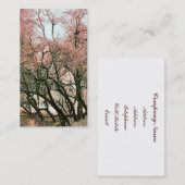 BOMEN VISITEKAARTJE (Voorkant / Achterkant)