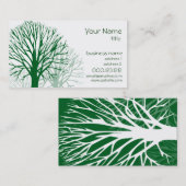Bomen-visitekaartjes Visitekaartje (Voorkant / Achterkant)