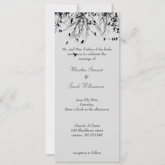 Bomen & Vogels Kaart (Voorkant)