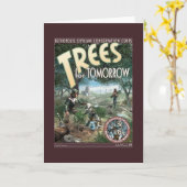 Bomen voor het Wenskaart van Morgen Kaart (Gele Bloem)