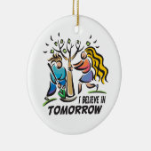 Bomen voor morgen keramisch ornament (Rechts)