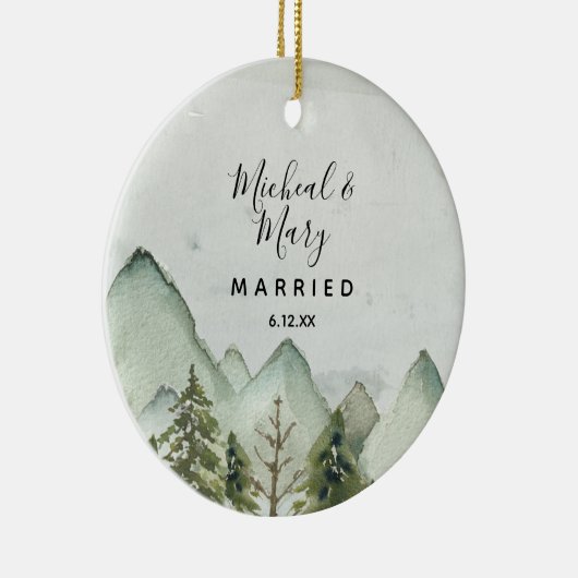 Bomen voor weddenschappen keramisch ornament (Rechts)