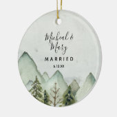 Bomen voor weddenschappen keramisch ornament (Links)