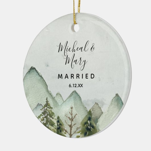 Bomen voor weddenschappen keramisch ornament (Links)