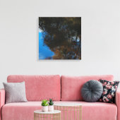 Bomen Water Reflectie II Canvasprint op spanrame Canvas Afdruk (Insitu (Woonkamer))
