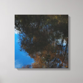 Bomen Water Reflectie II Canvasprint op spanrame Canvas Afdruk