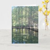 Bomen Weiland Natuur Reflectie Kaart (Gele Bloem)