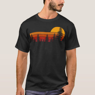 Bomen Wilde dieren Natuur Vintage Bos Woud T-shirt