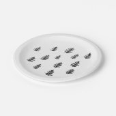 Bomen Wilderness Mountain Illustratie Papieren Bordje (Gekanteld)