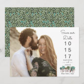 Bomen Woodland Forest | Datum opslaan | KAART (Voorkant / Achterkant)