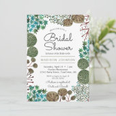 Bomen Woodland Forest | VRIJGEZELLENFEEST | Uitnod Kaart (Staand voorkant)