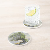 BOMEN ZANDSTEEN ONDERZETTER (Zijkant)