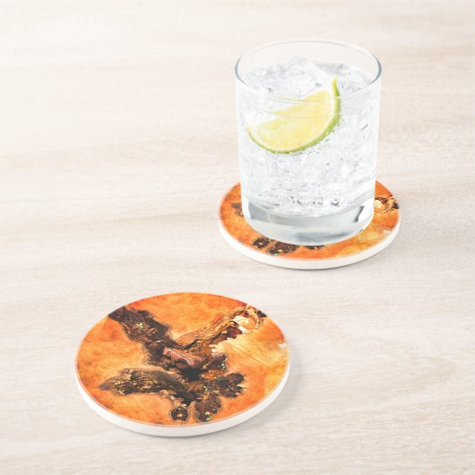 BOMEN ZANDSTEEN ONDERZETTER (Zijkant)