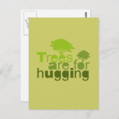 Bomen zijn bestemd om te knuffelen briefkaart (Voorkant / Achterkant)